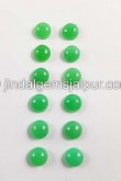 Chrysoprase Smooth Round Cabochon